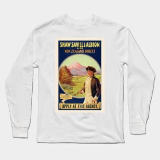 New Zealand Direct Vintage Poster 1931 Long Sleeve T-Shirt